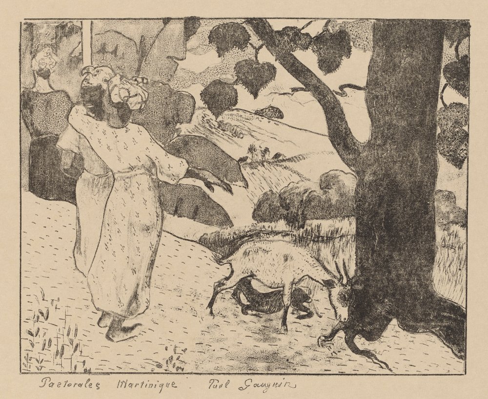 Pastorals of Martinique by Paul Gauguin: Fine art print