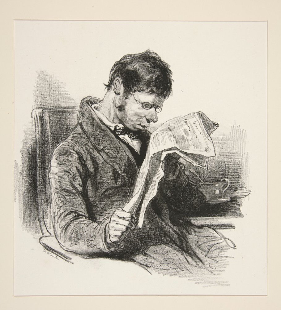 The Advertisement and the Publicity by Paul Gavarni