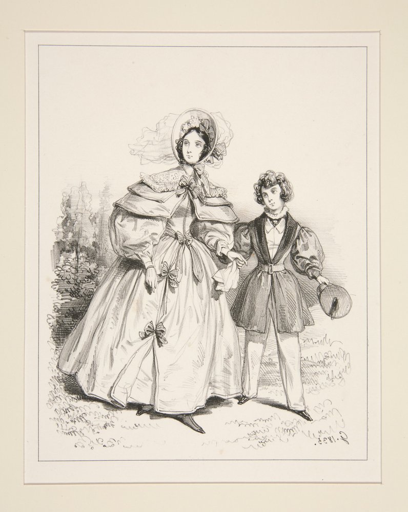 MORNING NEGLIGEE. 1835. by Paul Gavarni