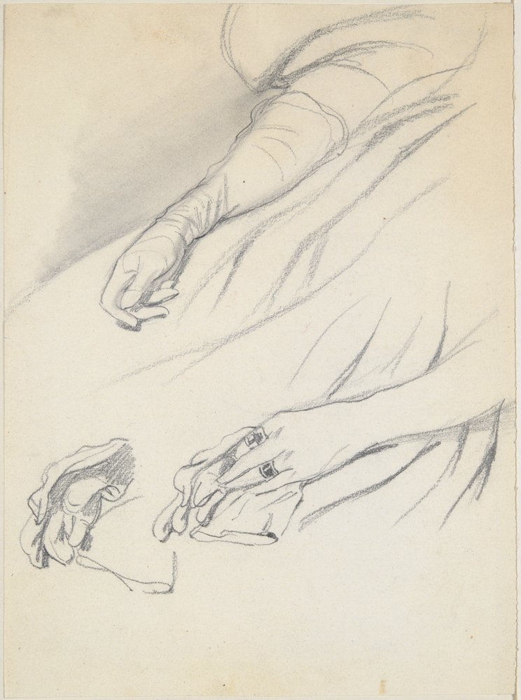 Studies of Hands by Paul Gavarni