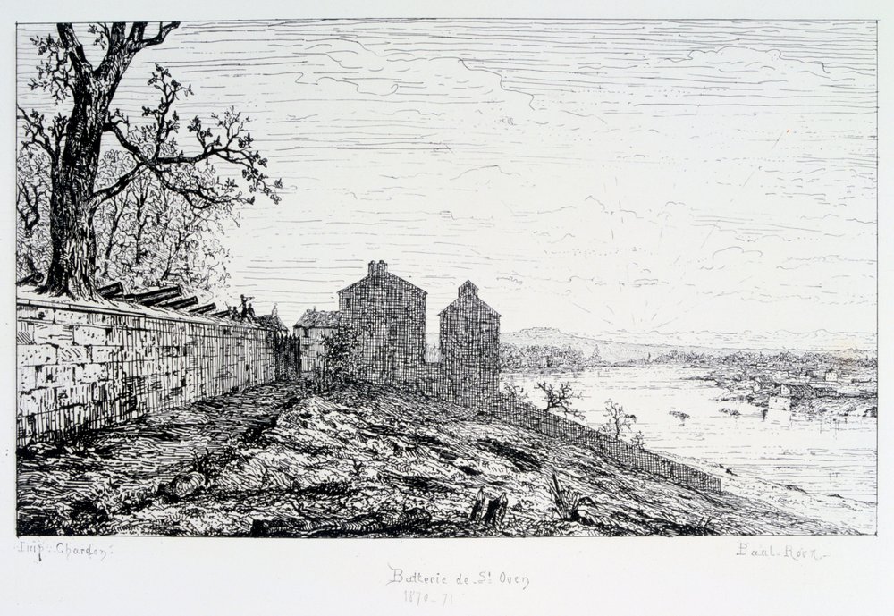 Battery of St Ouen, Siege of Paris, 1870-1871 by Paul Roux