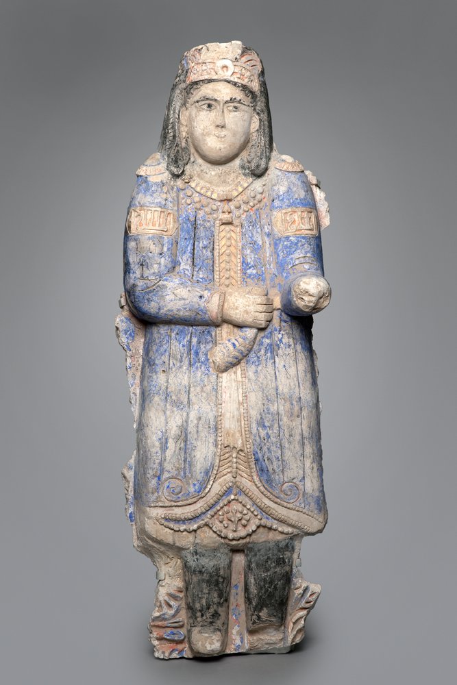 Figure of a Courtier from a Palace Frieze, Seljuk Dynasty
