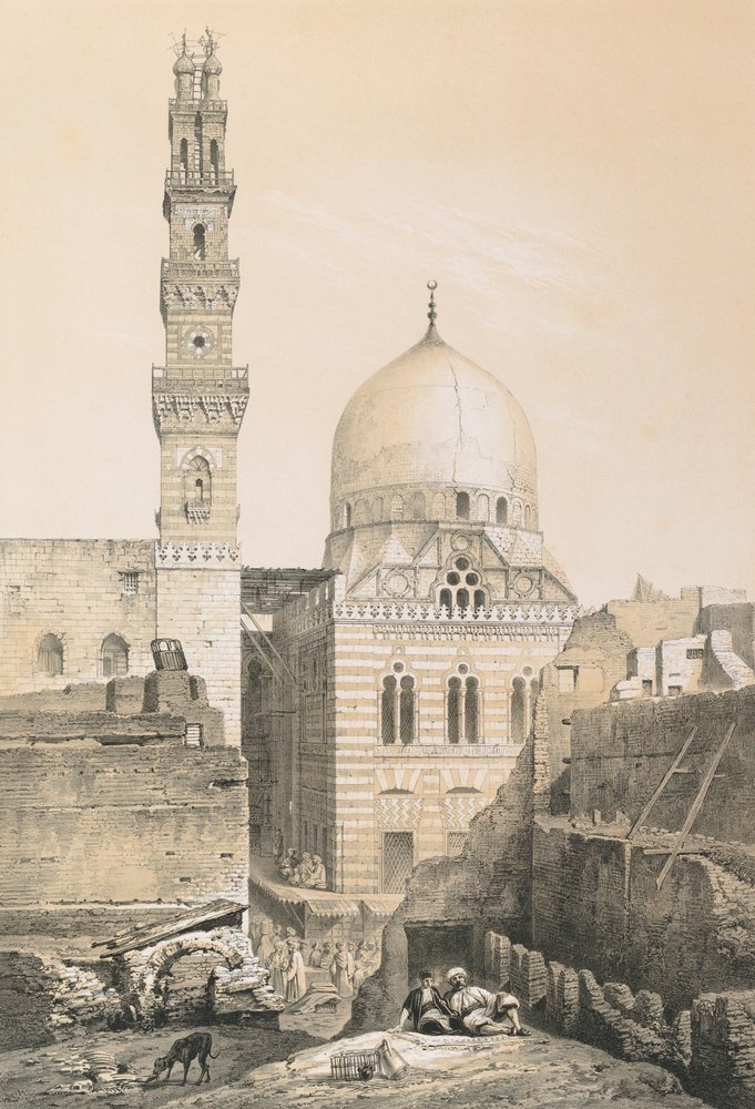 Mosque and Tomb of El Ghoury by Philibert Joseph Girault de Prangey