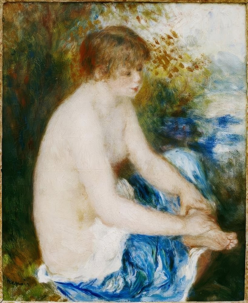Little Blue Nude by Pierre-Auguste Renoir