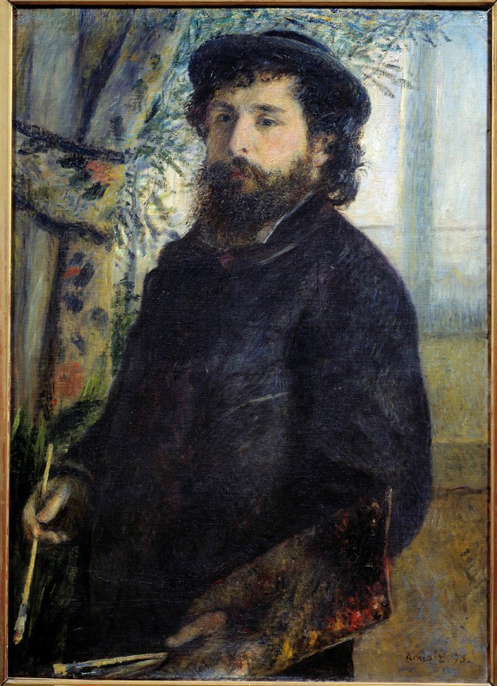 Portrait of the painter Claude Monet. Painting by Pierre Auguste Renoir by Pierre-Auguste Renoir
