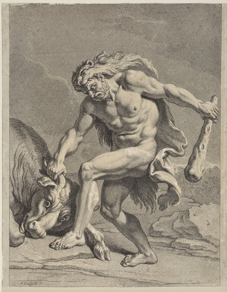 Hercules Fighting the Cretan Bull by Pierre Puget