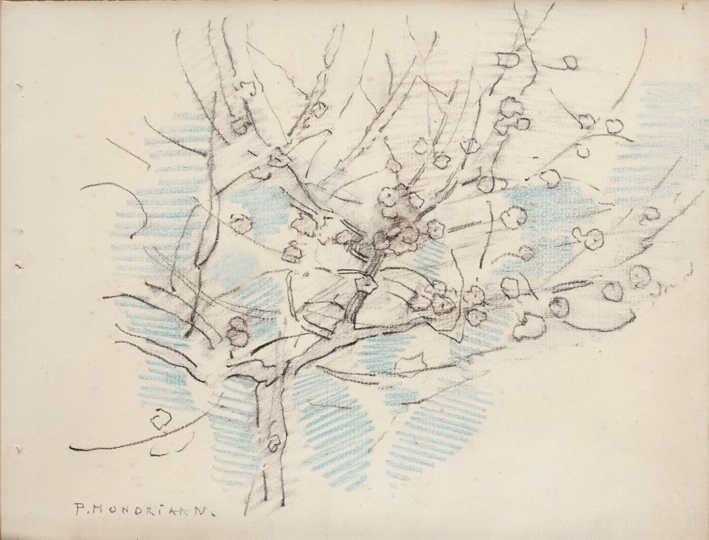 Flowering Tree by Piet Mondrian: Premium art reproduction