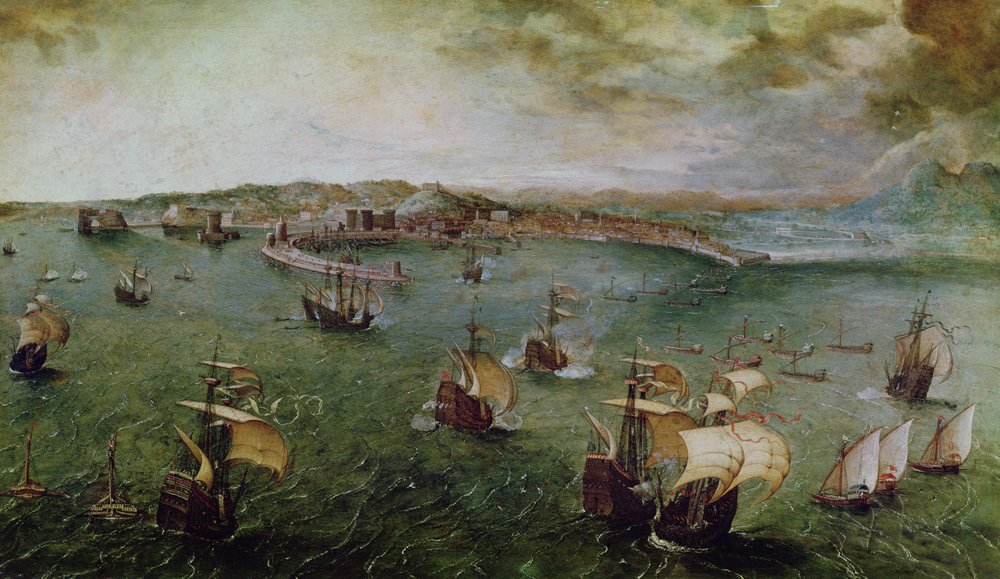 View of the Port of Naples, c. 1550-69 by Pieter Bruegel the Elder