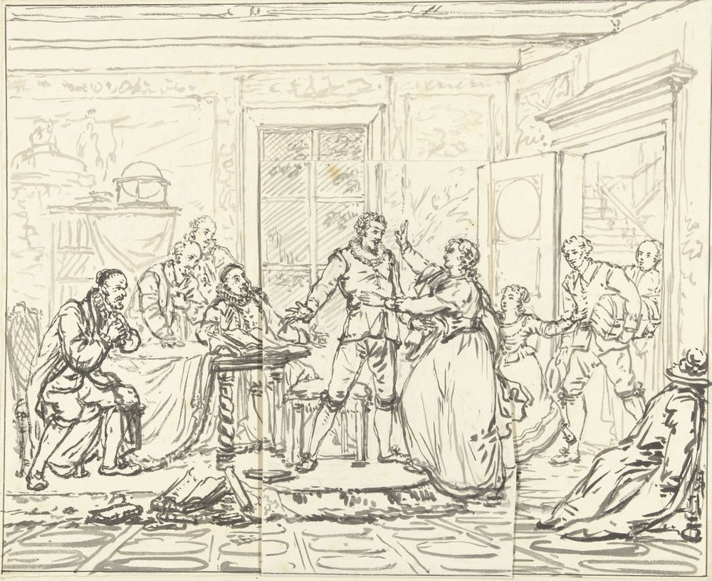 Theater scene from Jacob Simonsz de Rijk
