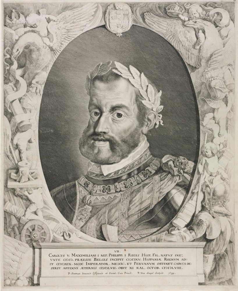 Portrait of Emperor Charles V by Pieter van Sompel