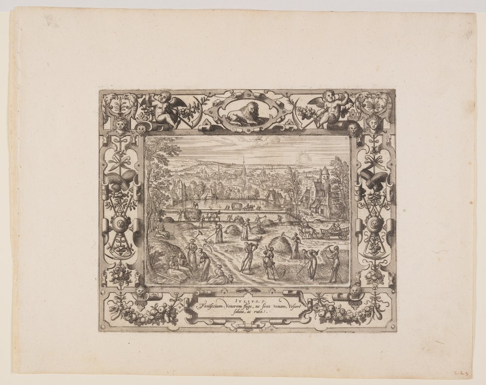 July, from The Twelve Months by Pieter van der Borcht