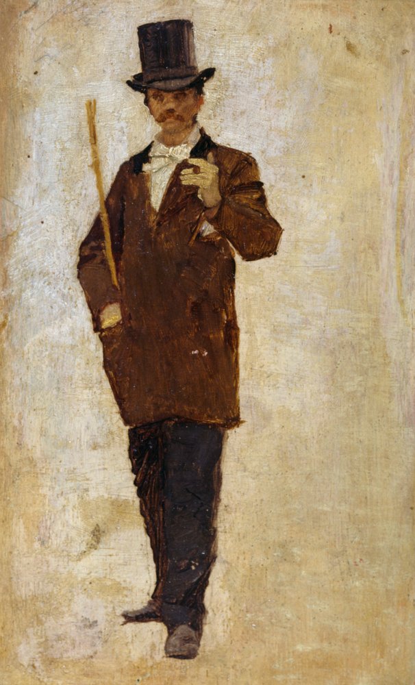 Man wearing top hat by Pietro Scoppetta: Fine art print