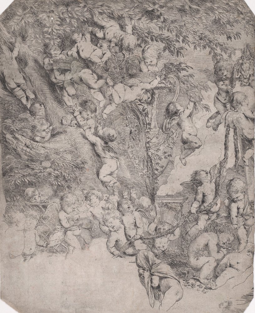 The Garden of Venus (detail) by Pietro Testa