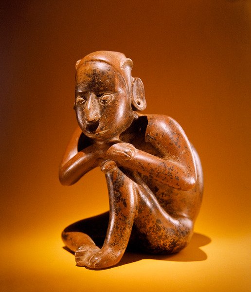 Seated figure, Colima Culture by Pre-Columbian Pre-Columbian
