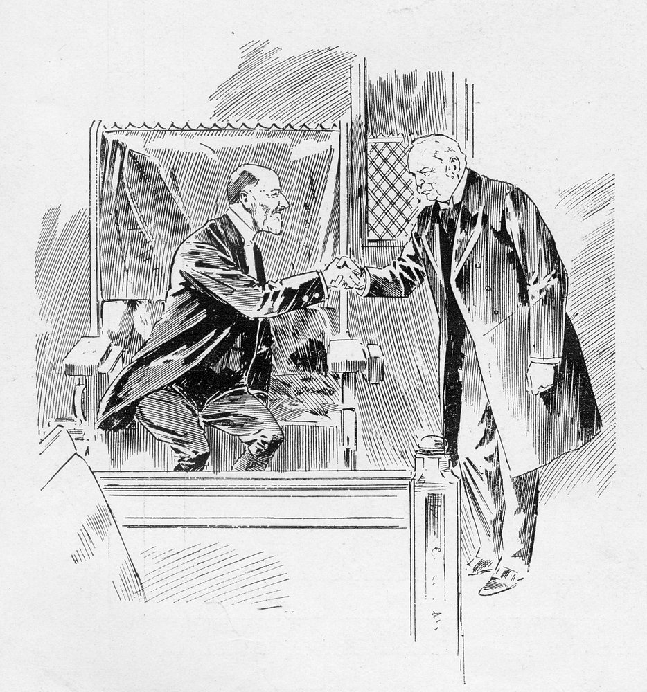 The Prime Minister greets the Serjeant-at-Arms, from an article ...