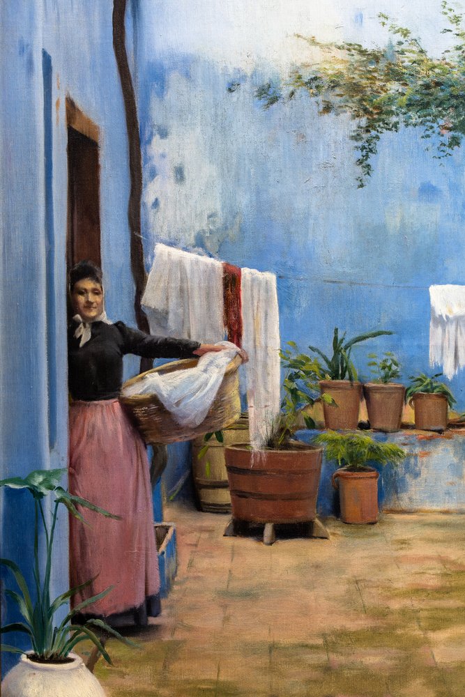 The Blue Patio by Ramon Casas and Santiago Rusinol