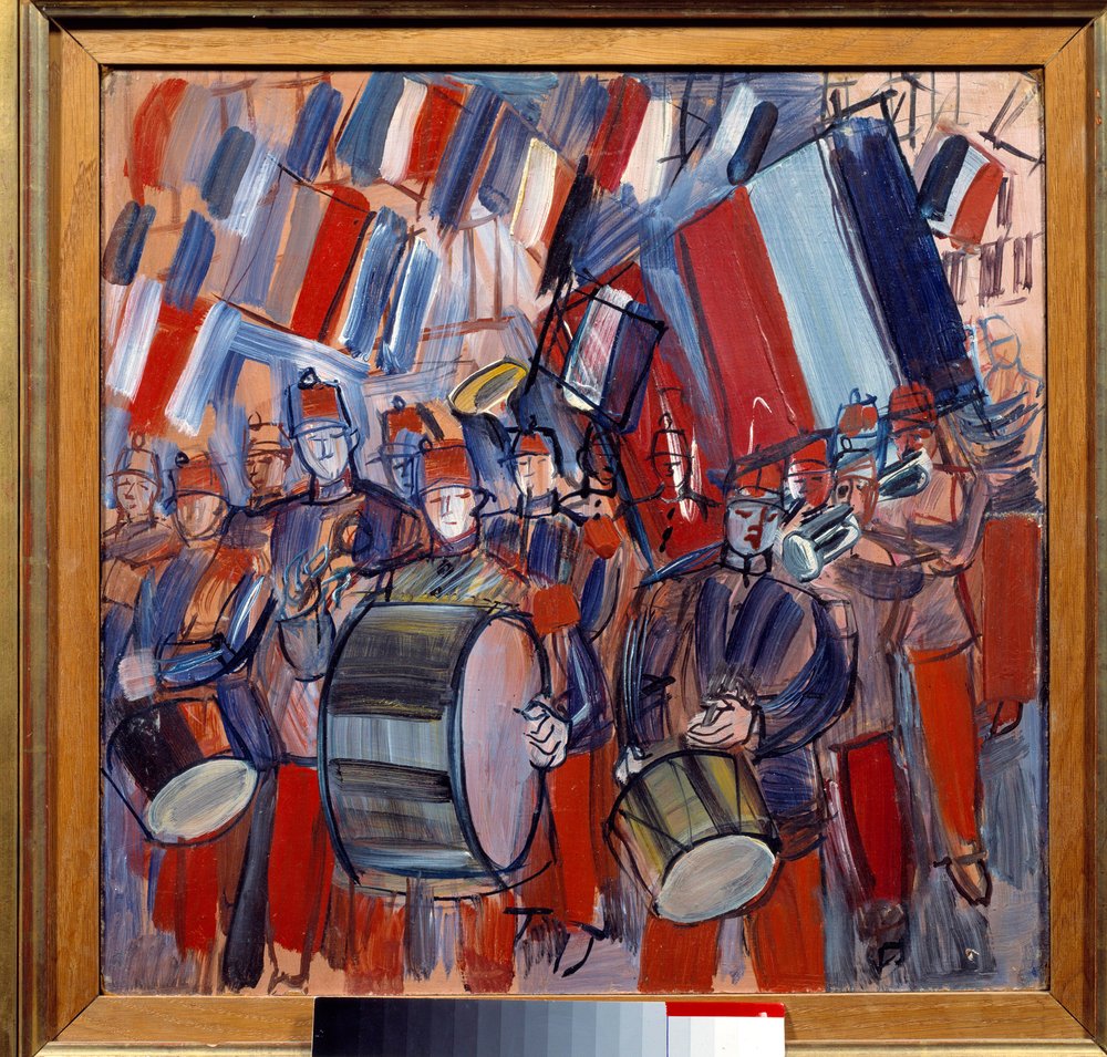 The Band, July 14th, Military Parade by Raoul Dufy