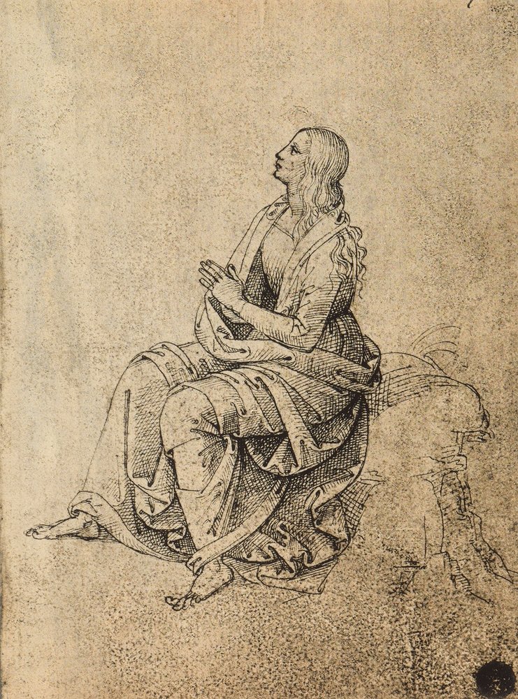 Female Figure Praying by Raffaello Sanzio Raphael