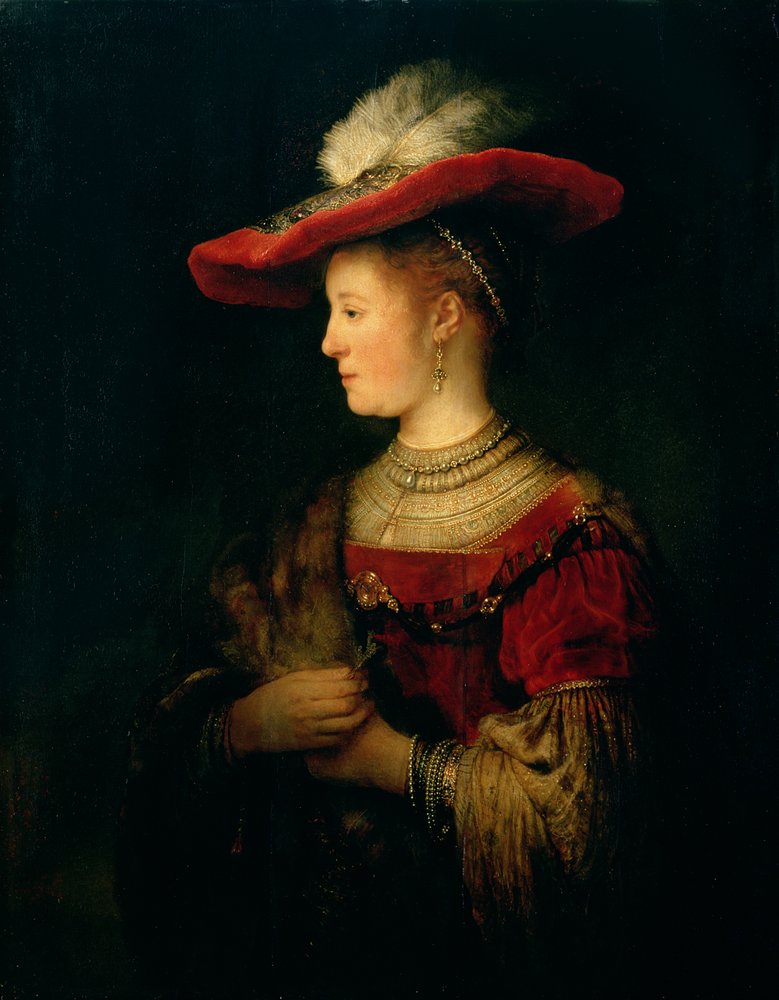 Portrait of Saskia van Uylenburgh (1612-42) by Rembrandt van Rijn