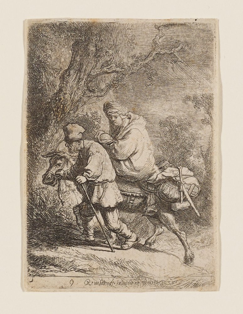 The Flight into Egypt by Rembrandt van Rijn