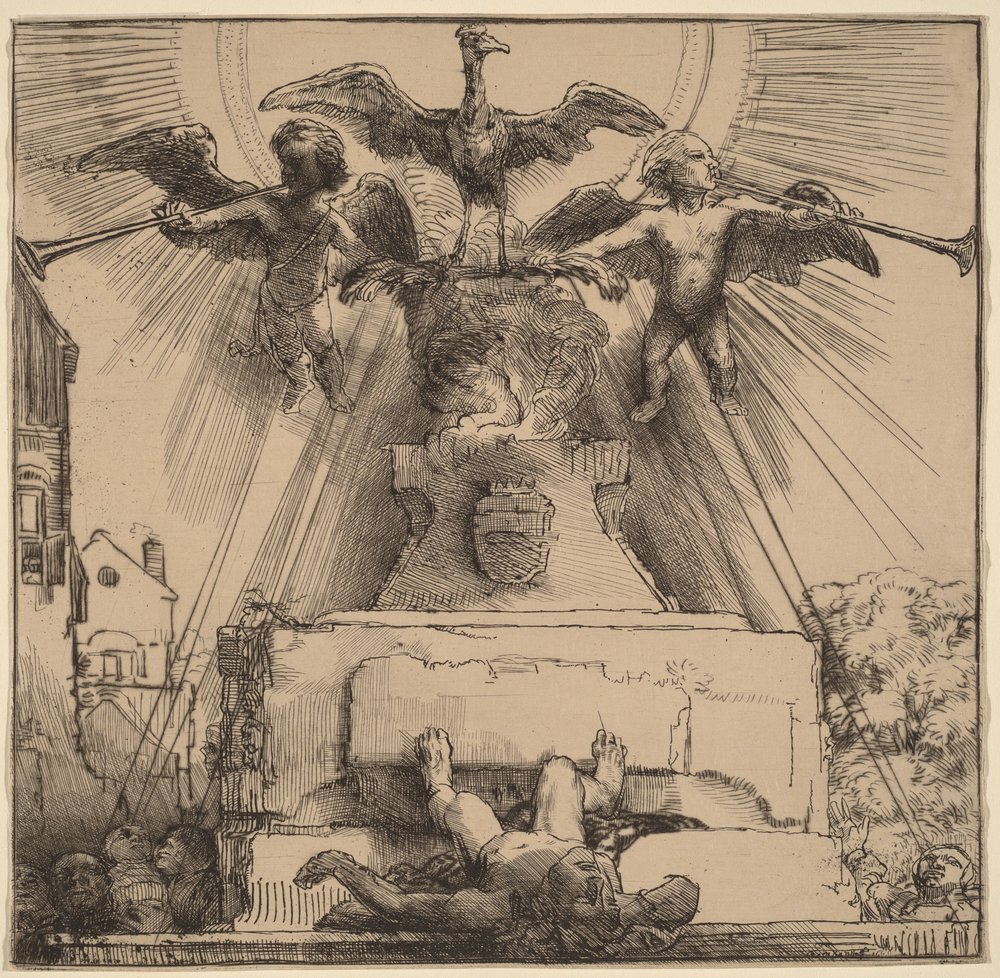 The Phoenix or the Statue Overthrown by Rembrandt van Rijn