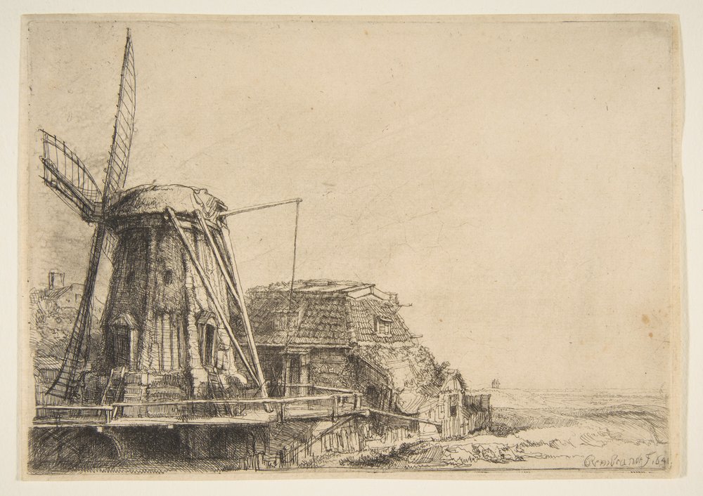 The Windmill by Rembrandt van Rijn