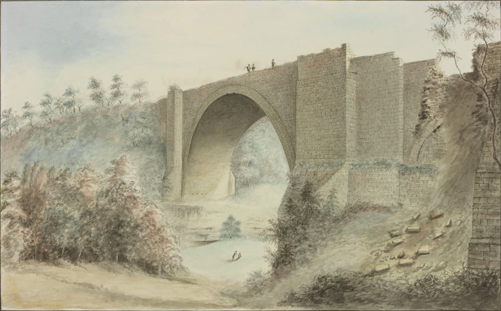Tanfield Arch by Robert Johnson: Premium art reproduction