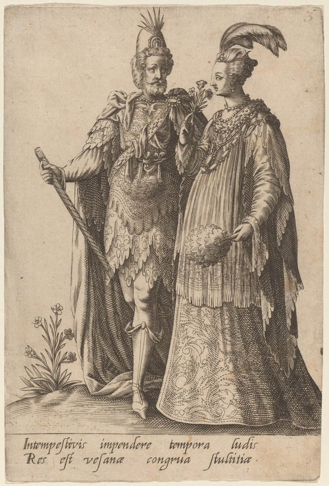 Intempestivis impendere... by Robert Boissard after Jean Jacques Boissard