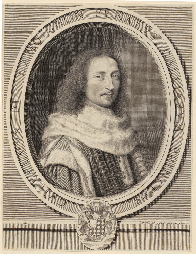 Portrait of Guillaume de Lamoignon by Robert Nanteuil