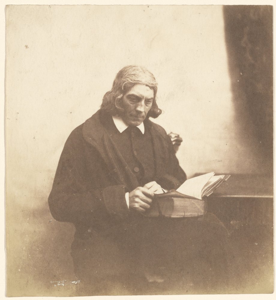 [Portrait of a Clergyman with a Book] by Roger Fenton