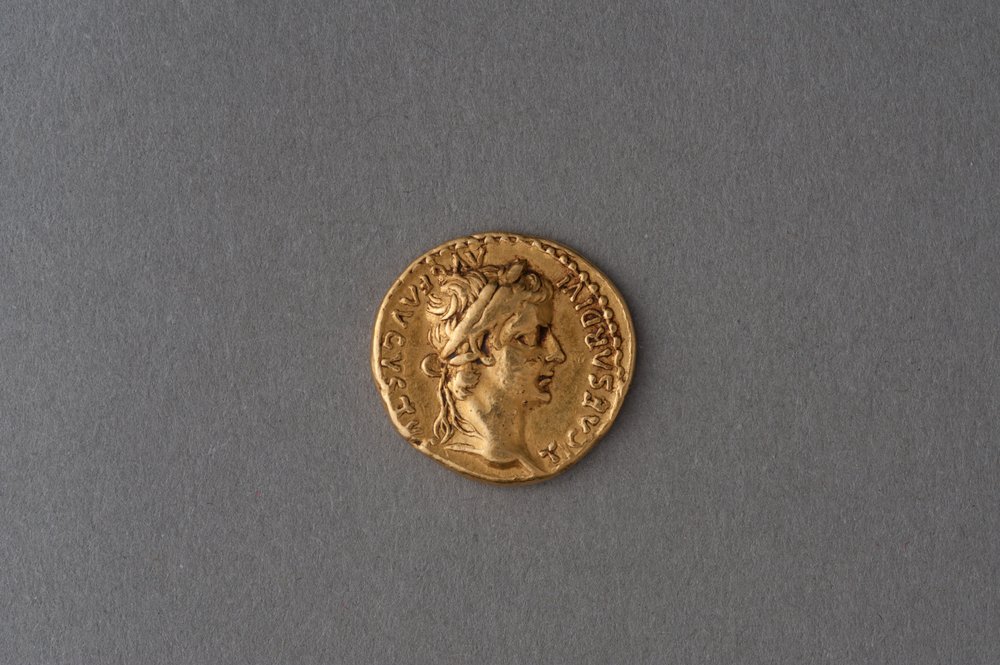 Aureus of Tiberius by Roman