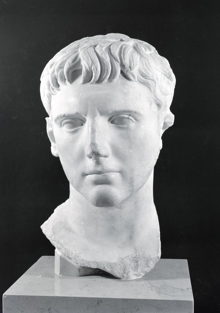 Head of Caesar Augustus (63 BC-14 AD) by Roman