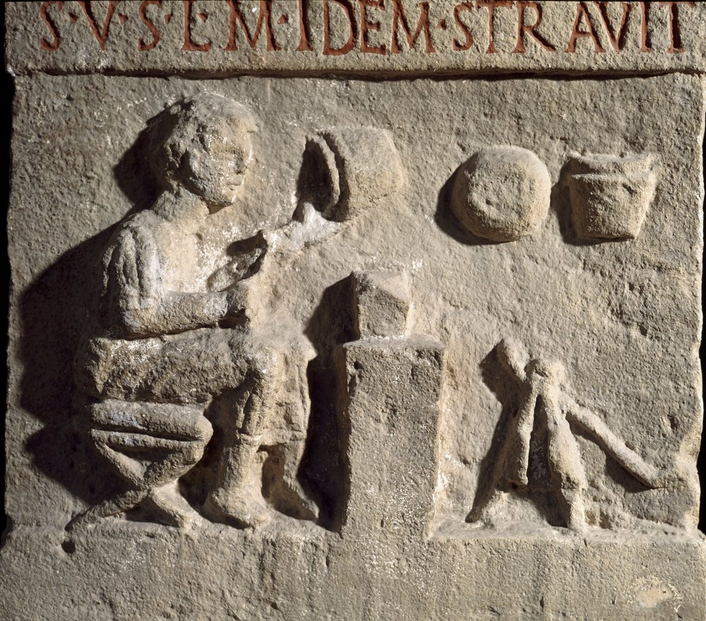 Low relief representing a potter