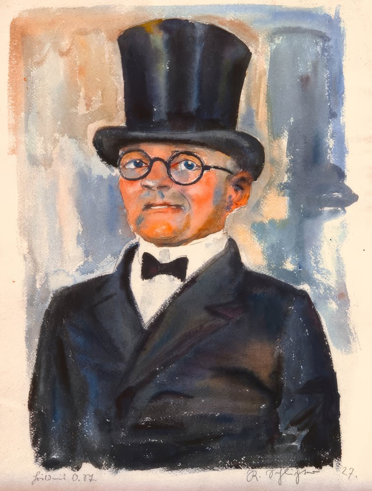 Portrait of O. St. by Rudolf Schlichter