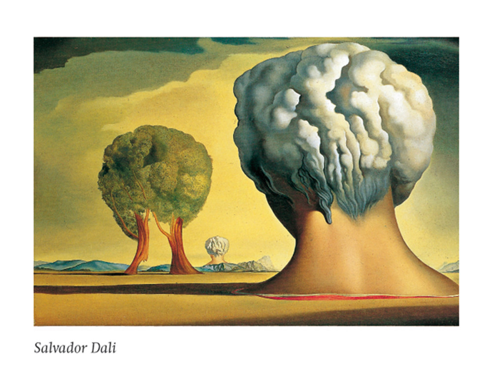 The Three Sphinxes by Salvador Dali
