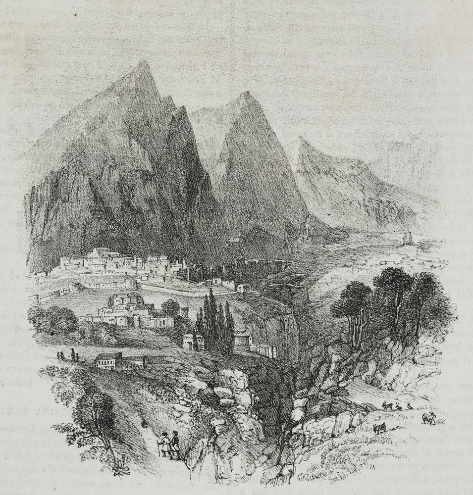 View of Mount Parnassus from Delphi, Greece, from Poliorama Pittoresco, No. 46, June 25 by Salvatore Puglia