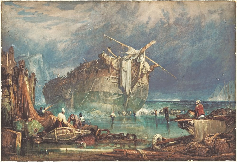 Salvaging from the Wreck by Samuel Prout