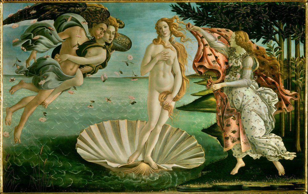 The Birth of Venus by Sandro (1444/5-1510) Botticelli