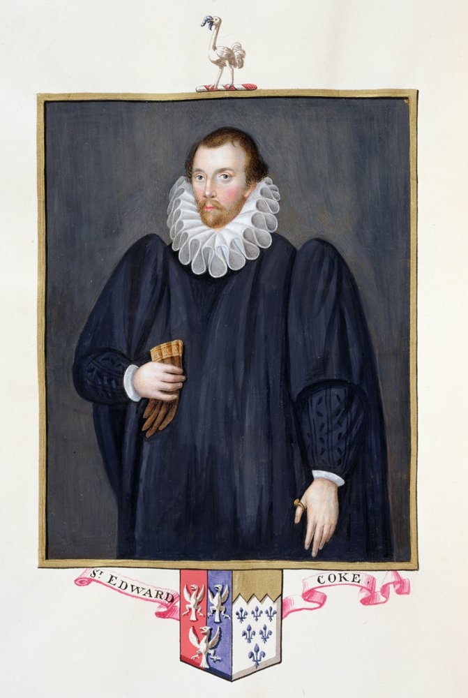 Portrait of Edward Coke (1552-1634) from 