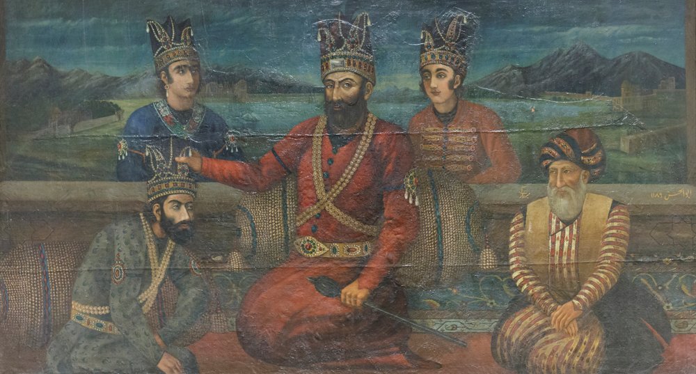 The crowning of Mohammad Shah Gurkani by Nader Shah, Abolhassan by School Iranian