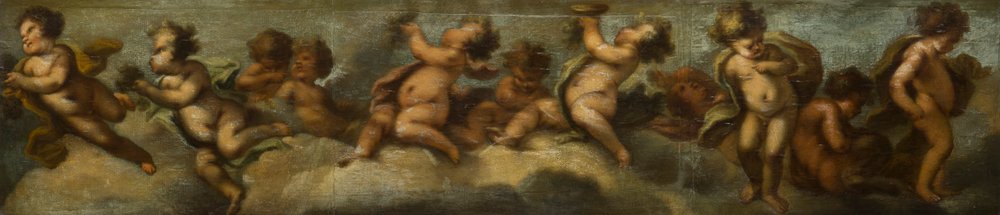 Putti disporting by Stefano (after) Magnasco: Fine art print