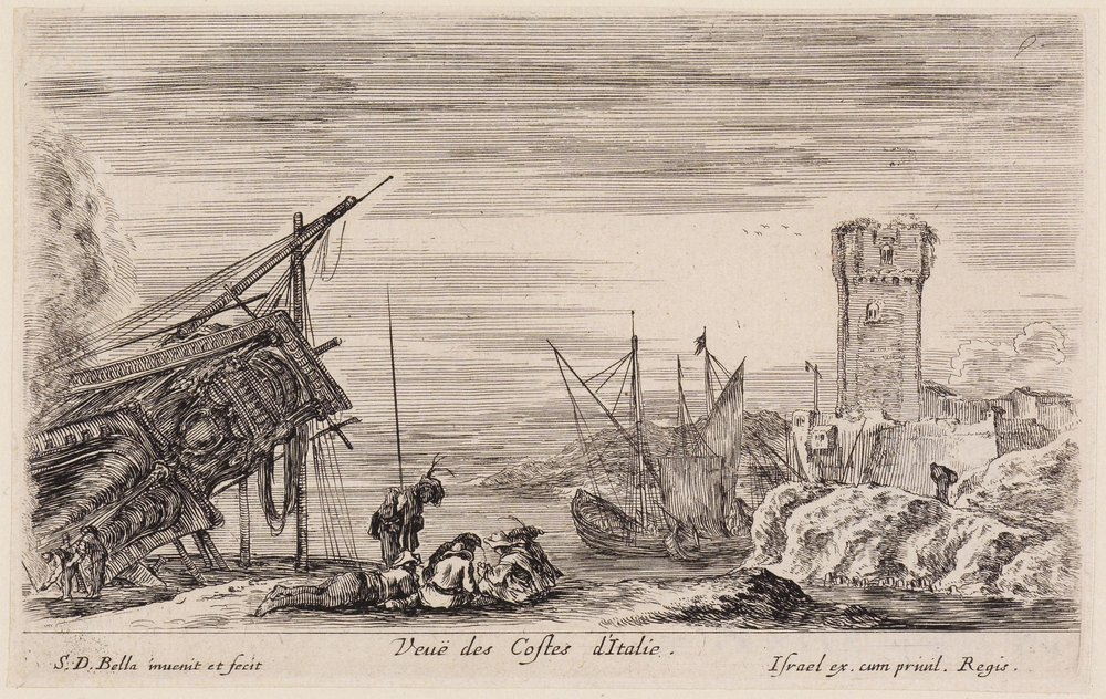 Views of Seaports: View of Italian Coasts by Stefano della Bella
