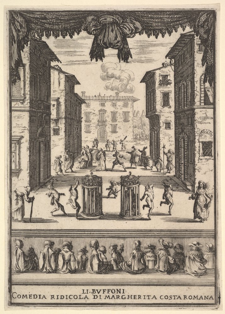 Frontispiece for the comedy The Buffoons