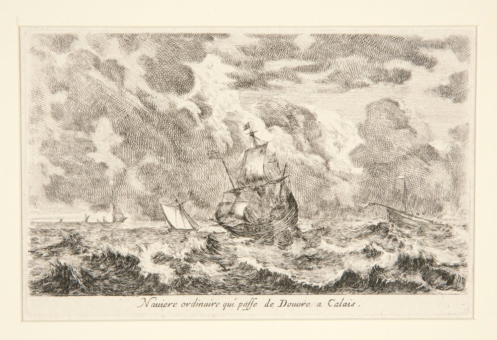 An ordinary ship travelling between Douvre and Calais, from the series ...