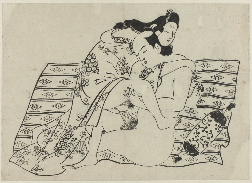 Erotic Scene by Sugimura Jihei (attributed to)