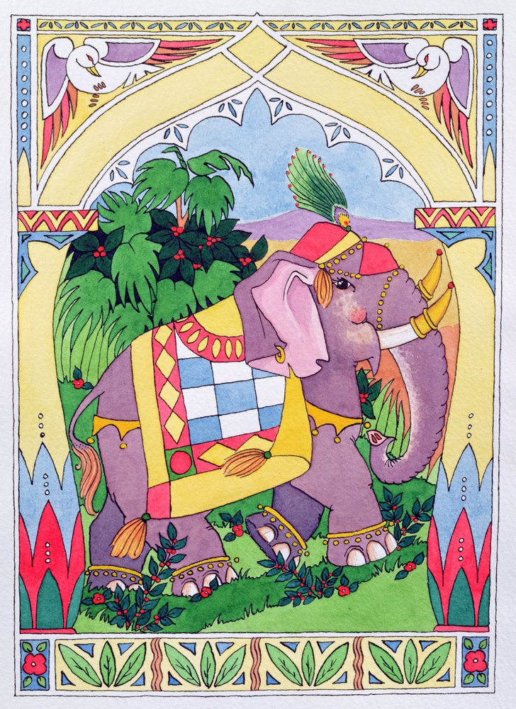 Arabian Elephant by Suzanne Bailey: Premium art reproduction
