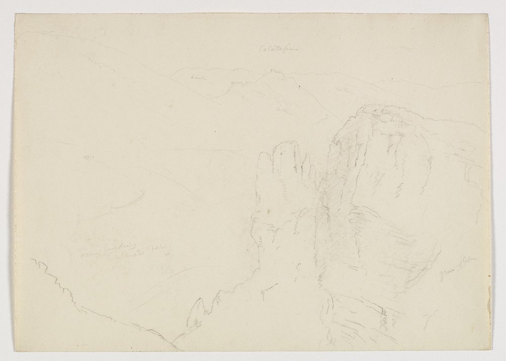 View of Calatafimi from Segesta, Sicily, 1842 by Thomas Cole
