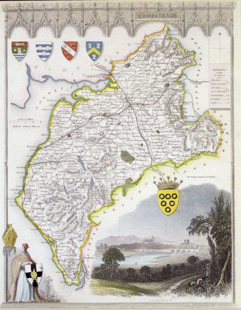 Puzzle 1000 Pezzi Mappa Dell'Essex Del 1836 – Thomas Moule – JHG, Multicolore