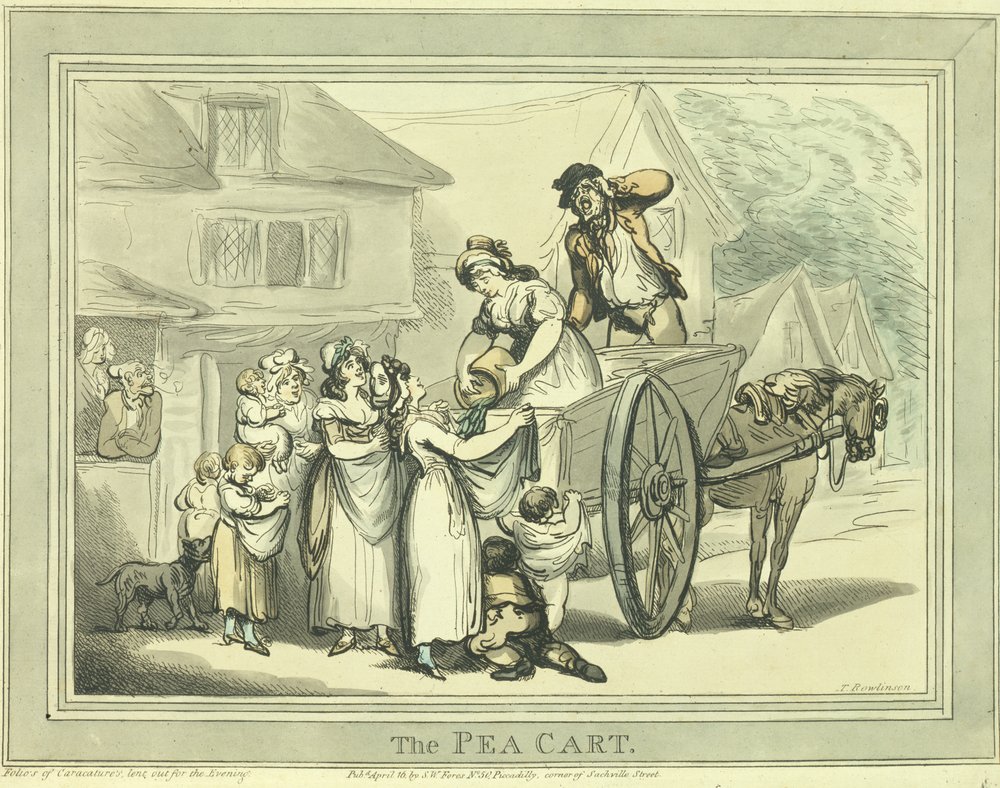 The Pea Cart, pub. by S.W. Fores by Thomas Rowlandson