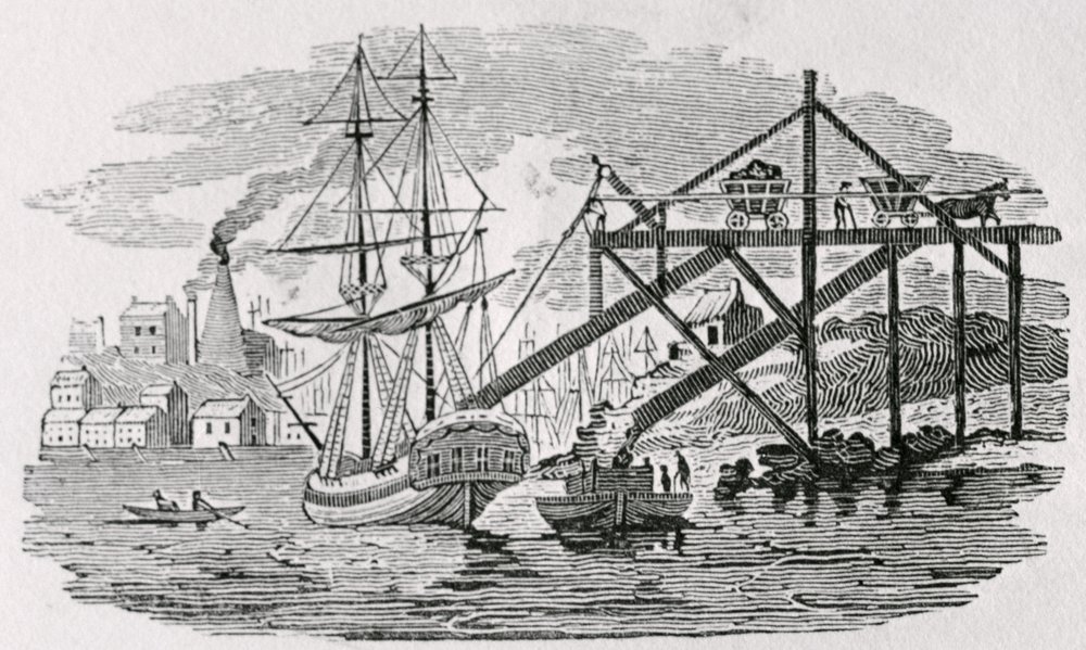 Loading Coal on Cargo Ships from 